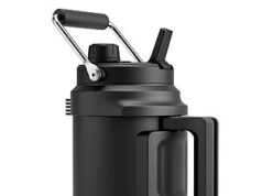 $14.99 – Meoky 64 oz Insulated Water Bottle: Triple Wall Vacuum Stainless Steel Half Gallon Water Jug Now with Code ATHRBATK Meoky 64 oz Insulated Water Bottle in black