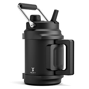 Meoky Water Bottle Discount Meoky 64 oz Insulated Water Bottle in black