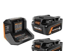 $79.00 – $79: RIDGID 18V MAX Output Starter Kit with (2) 4.0 Ah Batteries and Charger at HomeDepot RIDGID 18V MAX Output Starter Kit with two 4.0Ah batteries and charger