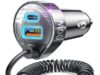$7.99 – Lisen 90W Car Charger Adapter (45W PD + 30W QC 3.0) w/ 48″ 45W Coiled Cable (Black) – + Free Shipping w/ Prime or orders $35+ Lisen 90W Car Charger with 48" coiled cable