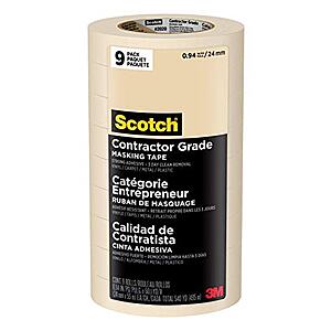 9-Pk Scotch Contractor Grade Masking Tape 9-Pk Scotch Contractor Grade Masking Tape on Amazon