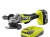 $128.00 – Ryobi ONE+ HP 18V Brushless Cordless Angle Grinder Kit w/ 4.0Ah Battery & Charger + Free Store Pickup at Home Depot Ryobi ONE+ HP 18V Brushless Cordless Angle Grinder Kit in black