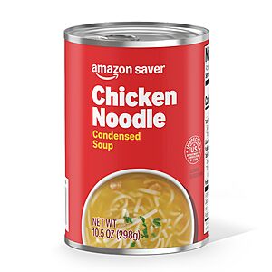 Amazon Fresh Chicken Noodle Soup deal Amazon Fresh Chicken Noodle Soup cans