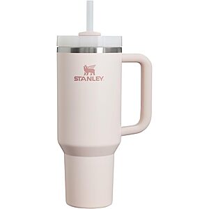 40-Oz Stanley Quencher H2.0 Tumbler Deal 40-Oz Stanley Quencher H2.0 Stainless Steel Vacuum Insulated Tumbler with Lid and Straw (Rose Quartz)