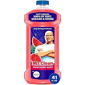 Mr. Clean All Purpose Cleaner Watermelon Scent Deal 41-Oz Mr. Clean All Purpose Cleaner in Watermelon scent