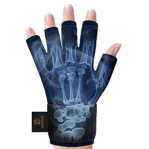 Highco Pain Relief Hand ICE Pack Large Glove deal Highco Pain Relief Hand ICE Pack Large Glove in navy blue and black