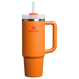 STANLEY Quencher H2.0 Tumbler deal 30-Oz STANLEY Quencher H2.0 Tumbler with Handle and Straw (Goldenrod Coral)