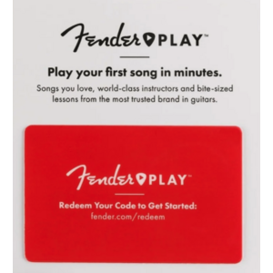 Fender Play discounted subscription cards Fender Play prepaid subscription card for three months
