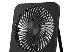 $9.99 – 6.54″ Lerat 5-Speed Portable USB Rechargeable Desk Fan w/ LED Display (Black) – + Free Shipping with Prime or on $35+ 6.54 Lerat USB Rechargeable Desk Fan in black
