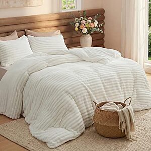 Bedsure GentleSoft Fluffy Comforter Set Deal 3-piece Bedsure GentleSoft Fluffy Comforter Set on Amazon