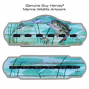 West Marine Clearance Sale — Rush Creek Creations Guy Harvey Rod Wall Rack Rush Creek Creations Guy Harvey Ancient Map or Bass 6 Rod Wall Rack at West Marine
