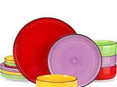 $27.99 – Prime Members: vancasso Bonita Multicolor Stoneware Dinnerware Set (Service for 4) Now + Free Shipping vancasso Bonita Multicolor Stoneware Dinnerware Set