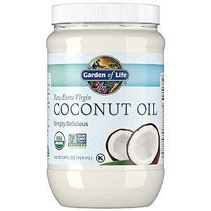 Garden of Life Organic Extra Virgin Coconut Oil Deal 14-Oz Garden of Life Organic Extra Virgin Coconut Oil (Unrefined) bottle