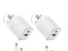 $9.99 – 2-Pack wegear 30W Dual-Port GaN USB-C Wall Charger w/ Foldable Plug & USB-C Cables (White or Black) – + Free Shipping w/ Prime or on $35+ 2-Pack wegear GaN USB-C Wall Charger in white or black