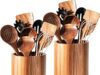 $18.99 – Criusia Large 360° Rotating Acacia Wood Utensil Crocks on Sale for with Prime or $35+ Shipping Criusia Large 360° Rotating Acacia Wood Utensil Crocks