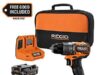 $139.00 – RIDGID NUKE 18V SubCompact Brushless Cordless 1/2″ Drill/Driver Kit w/ 2.0Ah & 4.0Ah Batteries $139 + Free Shipping ridgid nuke 18v subcompact product image