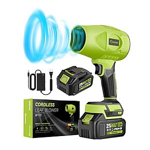 Saker Cordless Leaf Blower Sale Saker Cordless Handheld Leaf Blower with 2x 4.0Ah Batteries