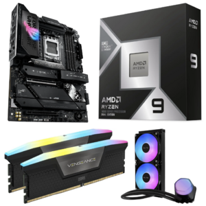 AMD Ryzen 9 Bundle Deal on Newegg Bundle of AMD Ryzen 9 CPU, ASUS motherboard, Corsair RAM, and Cooler Master AIO on Newegg