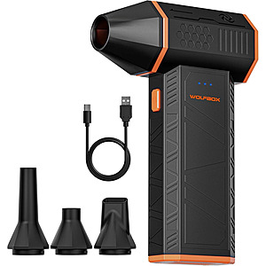 WOLFBOX MF50 Electric Air Duster Deal WOLFBOX MF50 Electric Air Duster-Mini Blower Turbo Fan (Open Box)