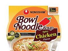 $1.06 – Nongshim Ramen Noodles, Gourmet Instant Spicy Chicken Soup — Lowest Price at Amazon Nongshim Spicy Chicken Ramen Noodles on Amazon