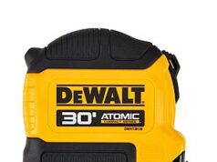 $10.00 – FREE after Instore Rebate: DEWALT ATOMIC COMPACT SERIES™ Tape Measure, DWHT38130S, 30 FT $10 DEWALT ATOMIC COMPACT SERIES™ Tape Measure, DWHT38130S, 30 FT on sale at Bomgaars