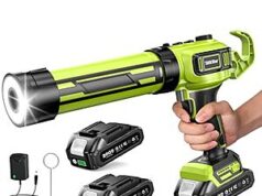 $33.24 – 10-Oz Taskstar Brushless Cordless Electric Caulking Gun w/ 2x 2.0Ah Batteries – + Free Shipping w/ Prime or on $35+ 10-Oz Taskstar Brushless Cordless Electric Caulking Gun with 2x 2.0Ah Batteries