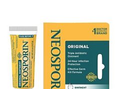 $2.69 – Neosporin Original Triple Antibiotic Ointment (0.5-Ounce) + Free Shipping w/ Prime or on $35+ Neosporin Original Triple Antibiotic Ointment bottle