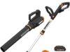 $95.99 – | WORX 20V 12″ Cordless String Trimmer & 360CFM Leaf Blower Kit, WG928 at Amazon WORX 20V Cordless String Trimmer & Leaf Blower Kit in box
