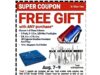 Harbor Freight: Free Gift with Any Purchase in Store, Aug 7 -9, Choose from 3-1/2 in. LED Mini Flashlights, 2-Pack, HFT 5 ft. 6 in. x 7 ft. 6 in. Blue All-Purpose Weather-Resistant 4 mil Tarp, or U.S. GENERAL 18 in. Magnetic Tool Holder Harbor Freight free gift promotion — choose from flashlights, tarp, or magnetic tool holder
