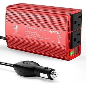 Bestek Car Power Inverter Deal BESTEK MRI3011BU car power inverter with AC and USB outputs
