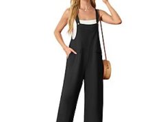 $7.49 – HiMONE Women’s Boho Wide Leg Sleeveless Jumpsuit w/ Pockets + Free Shipping w/ Prime or on $35+ HiMONE Women's Boho Wide Leg Sleeveless Jumpsuit in black