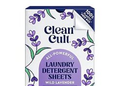 $5.49 – Cleancult 60-Count Laundry Detergent Sheets (Wild Lavender) – Lowest Price Ever with Subscribe & Save on Amazon Cleancult 60-Count Laundry Detergent Sheets (Wild Lavender)