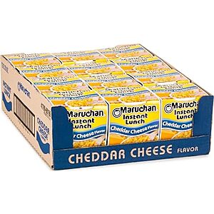Maruchan Cheddar Cheese Instant Lunch Deal 12-pack Maruchan Cheddar Cheese Instant Lunches on Amazon
