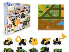 $19.98 – John Deere Mini Movers 52-Piece Kids Advent Calendar w/ 10 Mini Vehicles, Play Mat & Accessories – Lowest Price Ever at Amazon John Deere Mini Movers Kids Advent Calendar with 10 Mini Vehicles