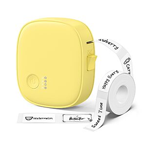 Discounted XenGro Wireless Portable Bluetooth Mini Label Printer XenGro Wireless Portable Bluetooth Mini Label Printer with tape