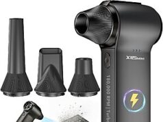 $19.79 – HTAIER 180,000RPM Cordless Electric Air Duster w/ 3-Speed Fan + Free Shipping w/ Prime or on $35+ HTAIER Cordless Electric Air Duster in white
