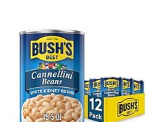 $8.91 – SnS, AC * | 12-Pk 15.5-Oz Bush’s Best Cannellini Beans Cans at Amazon 12-pack of Bush's Best Cannellini Beans Cans
