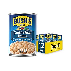 Bush's Best Cannellini Beans deal on Amazon 12-pack of Bush's Best Cannellini Beans Cans