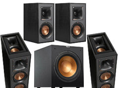 $799.00 – Klipsch: 2x R-625FA + 2x R-41M + R-52C + R-12SW Sub for $799 + Free S/H Klipsch R-625FA, R-41M, R-52C, and R-12SW Sub surround sound system
