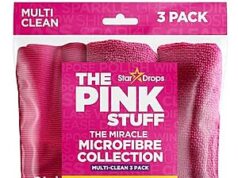 $4.54 – SnS, AC * | 3-Pack The Pink Stuff Miracle Microfibre Cloth Collection (Various) at Amazon 3-pack of The Pink Stuff Miracle Microfibre Cloths on Amazon