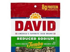 $2.20 – 16-Ounce David Reduced Sodium Original Sunflower Seeds w/ S&S + Free Shipping w/ Prime or on $35+ 16-Ounce David Reduced Sodium Original Sunflower Seeds