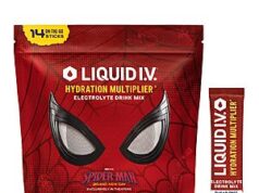 $14.70 – AMAZON: SPIDERMAN Liquid I.V. Sugar Free Electrolyte Raspberry Lemonade, 14 Count Spiderman themed Liquid I.V. Sugar Free Electrolyte Packets