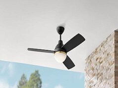 $39.97 – 46″ Blaketon Modern Ceiling Fan w/ Tunable LED & Remote (Brushed Nickel or Matte Black) – + Free Shipping at Home Depot 46 inch Blaketon Modern Ceiling Fan in Brushed Nickel or Matte Black with remote control and tunable LED
