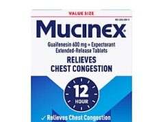 $16.14 – S&S AMZ Mucinex 100 ct 12 Hour 600 mg Guaifenesin Extended-Release Tablets for Excess Mucus Relief 1614 amz mucinex 100 product image