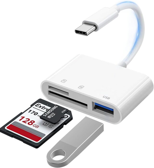 Deal on USB-C 3in1 SD Card Reader USB-C 3in1 SD card reader for sale at Amazon