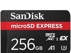 $58.99 – | 256GB SanDisk microSD Express Card at Amazon 256GB SanDisk microSD Express Card in black