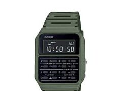 $23.97 – Casio Vintage Series Watch: Data Bank, 1/100 SEC Stopwatch, Water Resistant, 8 Digit Calculator, Dual Time, Resin Band, Resin Case, Auto Calendar, Daily Alarm, 5 Year Battery — at Amazon Casio CA53W Vintage Series watch with resin band and water resistance