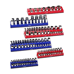 VEVOR Tool Storage Deal VEVOR 6-Pc Magnetic Socket Organizer Set