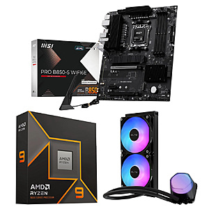 AMD Ryzen 9 9900X CPU + MSI PRO B850-S WIFI6E MB + Cooler Master Elite Liquid 240 CPU AIO Cooler deal AMD Ryzen 9 9900X CPU, MSI PRO B850-S WIFI6E Motherboard, and Cooler Master Elite Liquid 240 CPU AIO Cooler bundle
