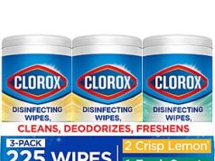 $9.72 – S&S AMAZON Clorox Disinfecting Wipes Back to School Variety Pack, 75 Count Each, Pack of 3 (Package May Vary) Clorox Disinfecting Wipes in a pack of 3
